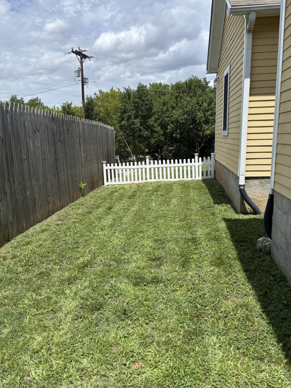 Fully Fenced Back Yard