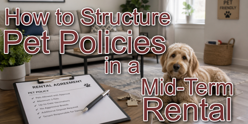 How to Structure Pet Policies in a Mid-Term Rental