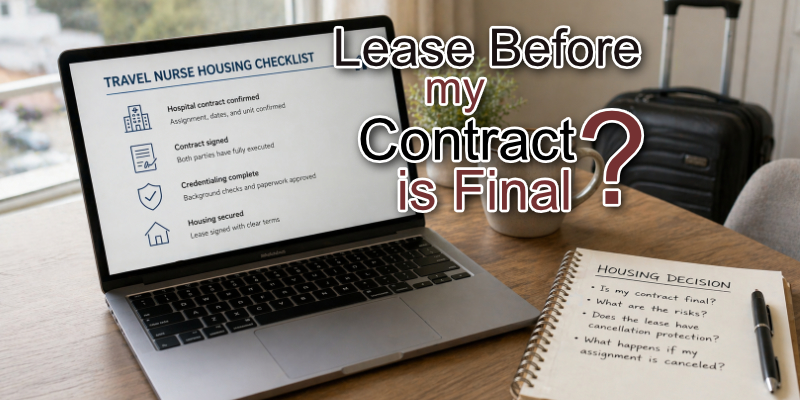 Should You Sign a Lease Before Your Travel Nurse Contract Is Final?