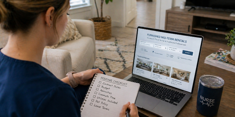 How to Find Travel Nurse Housing: A Step-by-Step Guide to Mid-Term Rentals